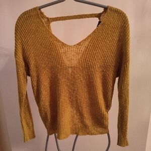 Moon and Madison mustard asymmetric top